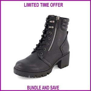 Women's Lace Up Boots with Memory Foam, Wide Widths Available